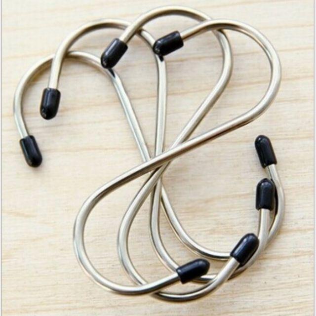 Bộ 4 Móc Treo Bằng Thép Không Gỉ Hình Chữ S