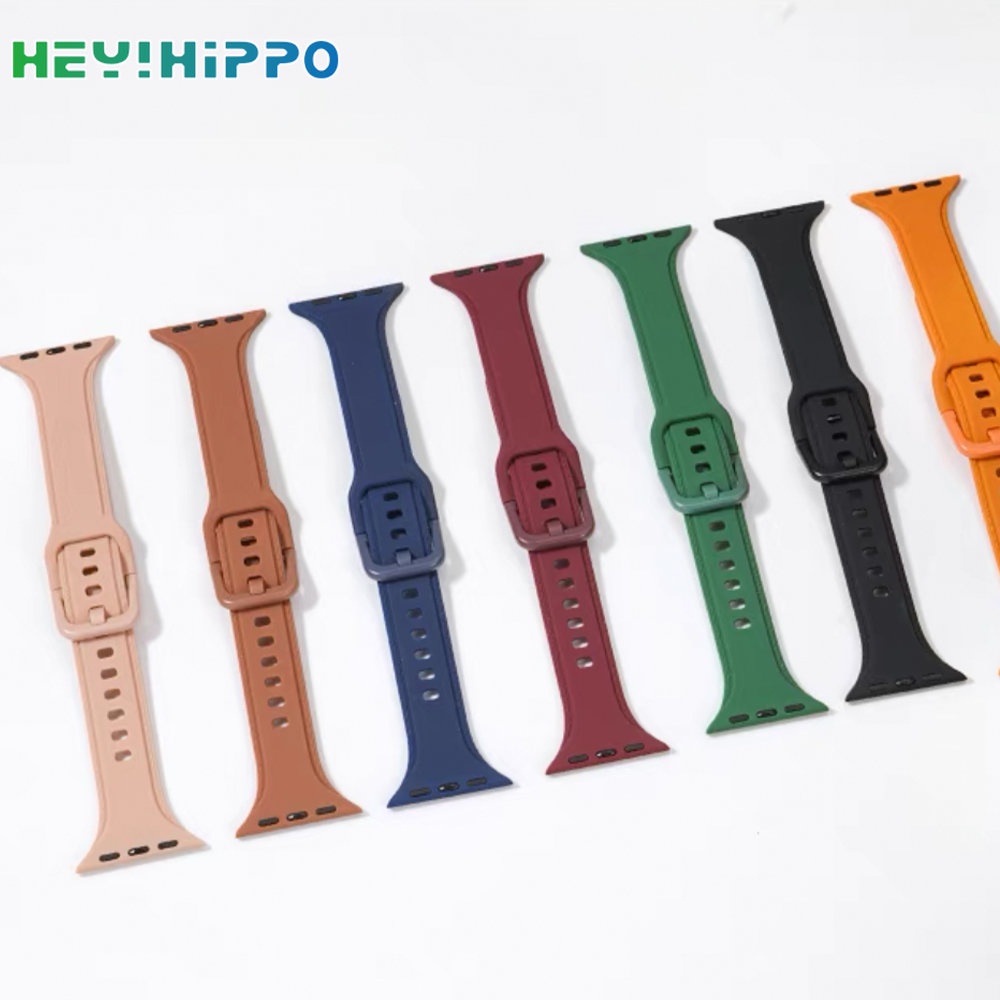 Dây Đeo Silicone Kèm Ốp Bảo Vệ Cho Đồng Hồ Thông Minh iwatch 45 / 44 / 42 / 41 / 40 / 38mm Series 8 7 6 SE 5 4 3