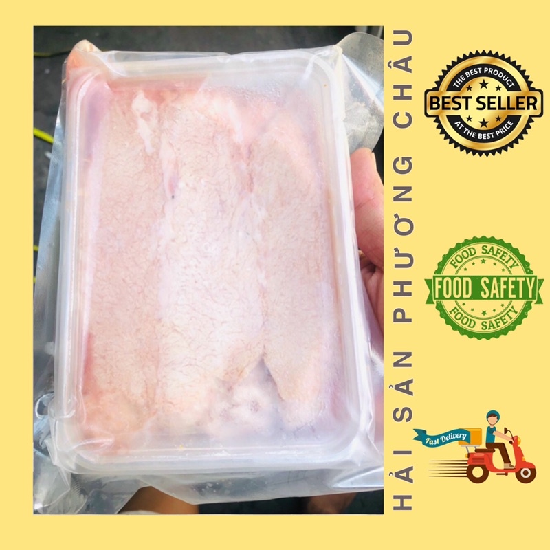 Vú heo làm sạch sẵn cắt lát chưa ướp nướng chao siêu ngon 500g
