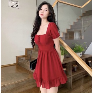Đầm voan hở lưng bigsize