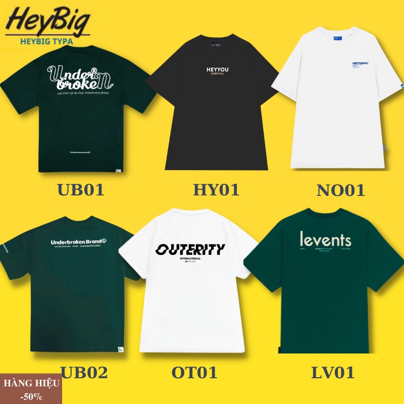 Áo Thun local brand Tay Lỡ Oversize, áo Phông under broken phom rộng Nam Nữ Unisex, Chất Liệu 100% Cotton Cao Cấp heyyou