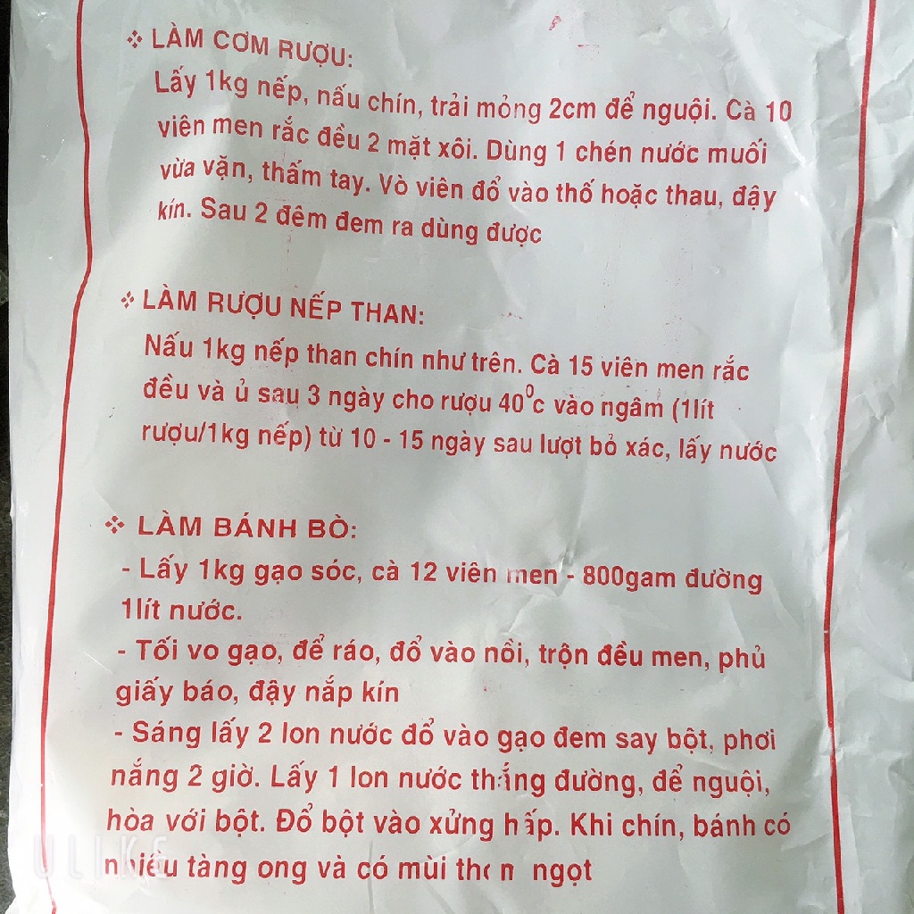 Men Ngọt Rượu Nếp, Men Cơm Rượu Đặc Biệt Nhật Minh Làm Bánh Bao, Nấu Rượu Thơm Ngon [THKN77]