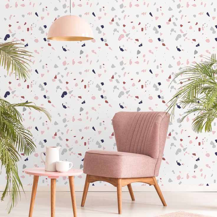 Decal dán bếp Terrazzo khổ lớn 500x60 Decal dán phòng tắm - Decal dán tường - HN Decor