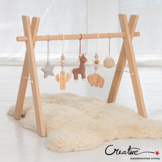 Kệ Chữ A Gỗ Tự Nhiên An Toàn cho trẻ Sơ Sinh