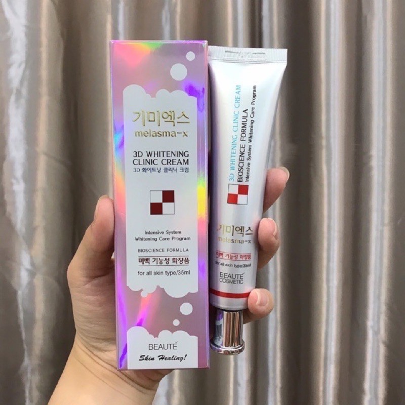 Kem Ngừa Nám Và Tàn Nhang Melasma-X 3D Whitening Clinic Cream 35g