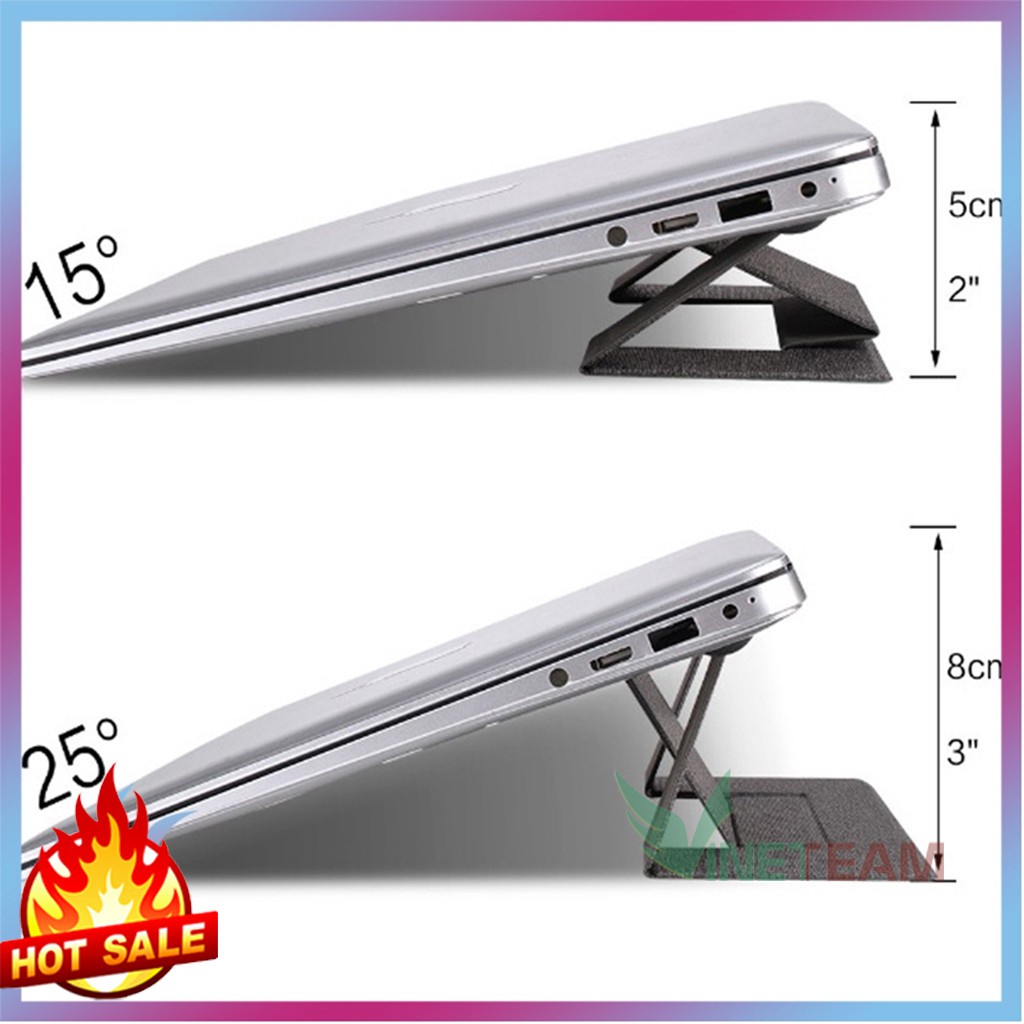 Đế tản nhiệt laptop gấp gọn - Giá đỡ tản nhiệt laptop vô hình, cho máy tính xách tay,ipad  -dc3675