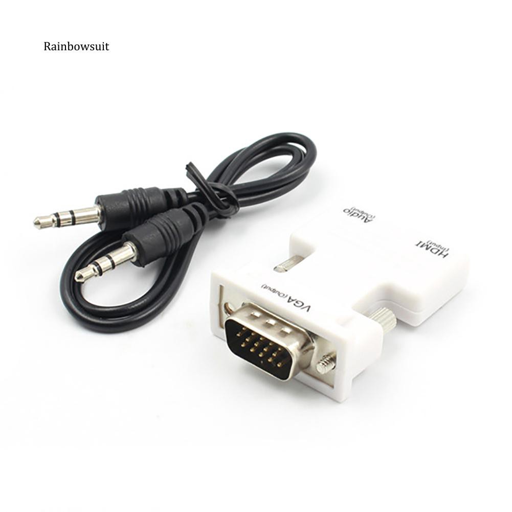Cổng nối HDMI - VGA và dây cắm audio