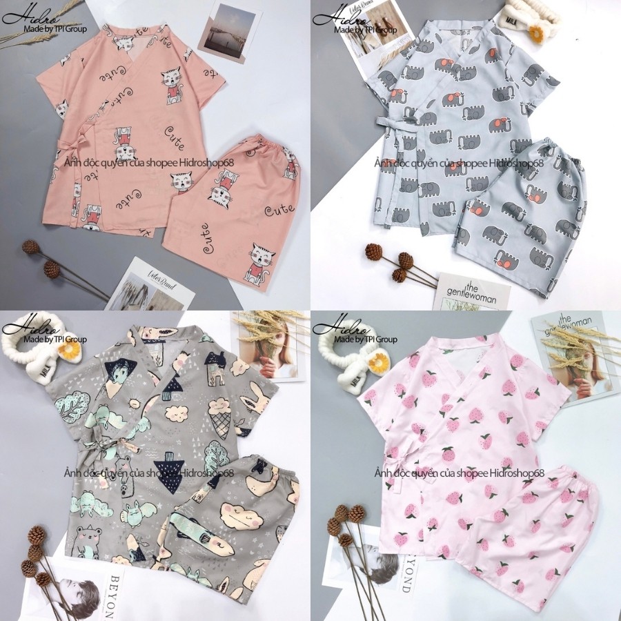 Bộ ngủ kimono tay ngắn quần đùi | BigBuy360 - bigbuy360.vn