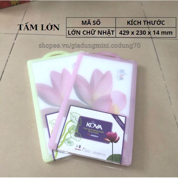 Thớt Nhựa Kháng Khuẩn Nano Siêu Sạch KOVA Hàn Quốc