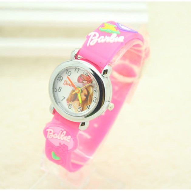 Đồng hồ cho bé gái hình búp bê Barbie dễ thương (hồng) | BigBuy360 - bigbuy360.vn
