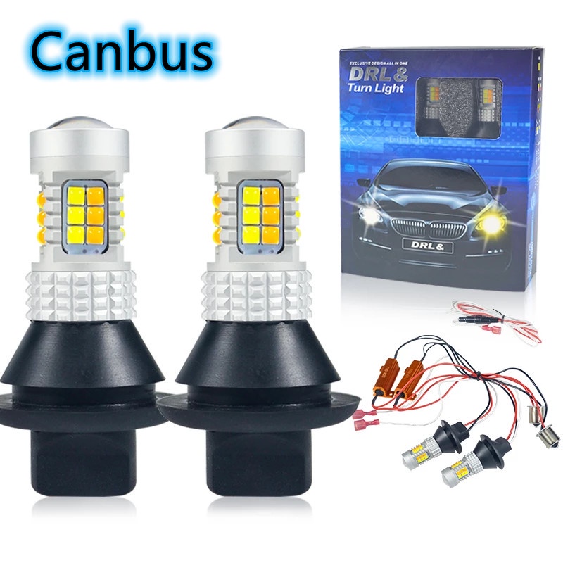Set 2 Đèn LED BA15S P21W BAU15S PY21W 7440 W21W Dành Cho Ô Tô