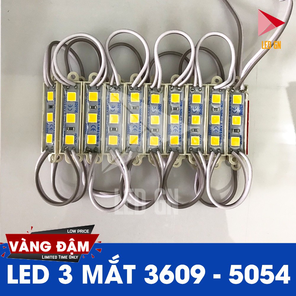 FLASH SALE LED Hắt 3 Bóng 3609 - Chip LED 5054  5.0 HOT