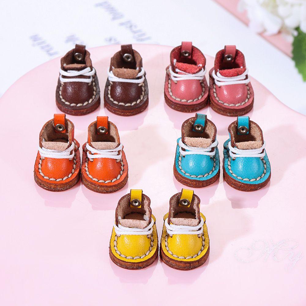 Giày Bốt Da Bò Cho Búp Bê 1 / 11 OB11 Hiện Có 5 Màu