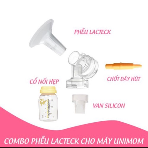 COMBO Phễu hút sữa Lacteck sử dụng cho các dòng máy hút sữa : Spectra, Avent, Concung, Cimilre, Unimom, Felix, Fatz..