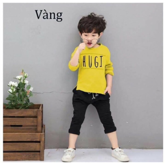 Quần áo thu đông, Hugi- Quần áo size lớn, vải dày dặn, thấm hút mồ hôi- hàng bán shop