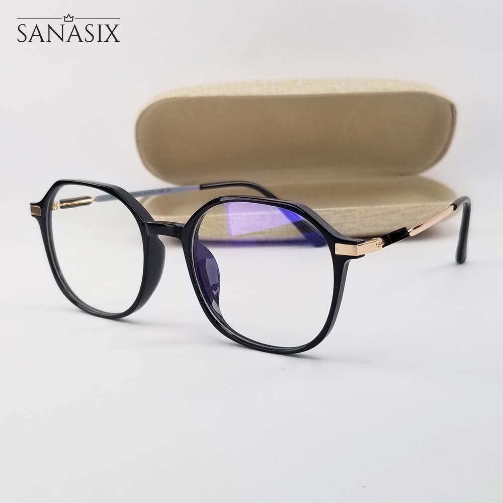 Gọng kính cận nữ - nam mắt cận tròn màu hồng, đen, tím, xanh chất liệu kim loại/nhựa 2503. Tròng giả cận 0 độ chống UV | BigBuy360 - bigbuy360.vn