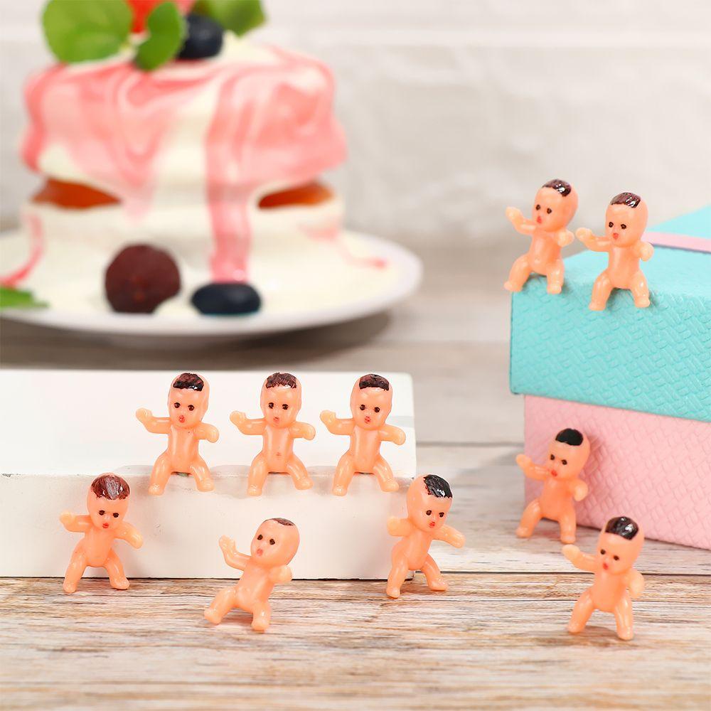 BEBETTERM Set 10 Khối Gỗ Vuông Trang Trí Bánh Kem Cho Bé