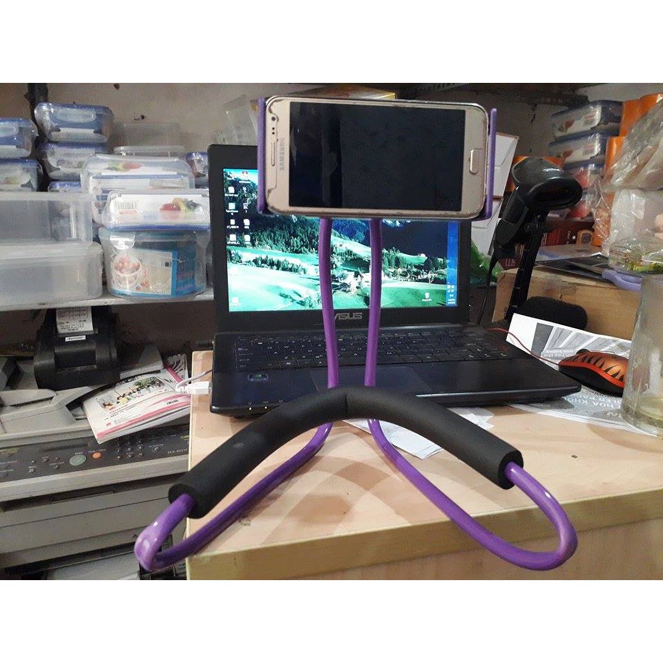 Kẹp đuôi khỉ choàng cổ Detek Lazy Holder | BigBuy360 - bigbuy360.vn
