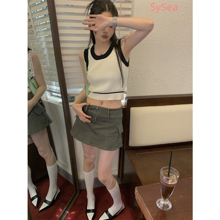 Áo Hai Dây Dệt Kim Quyến Rũ Thời Trang Hè Cho Nữ