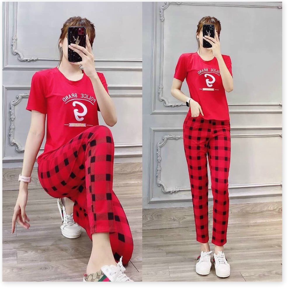 Set bộ thun Cotton NỮ DÀI MẶC NHÀ CỰC ĐẸP , 2021 KME FASHION