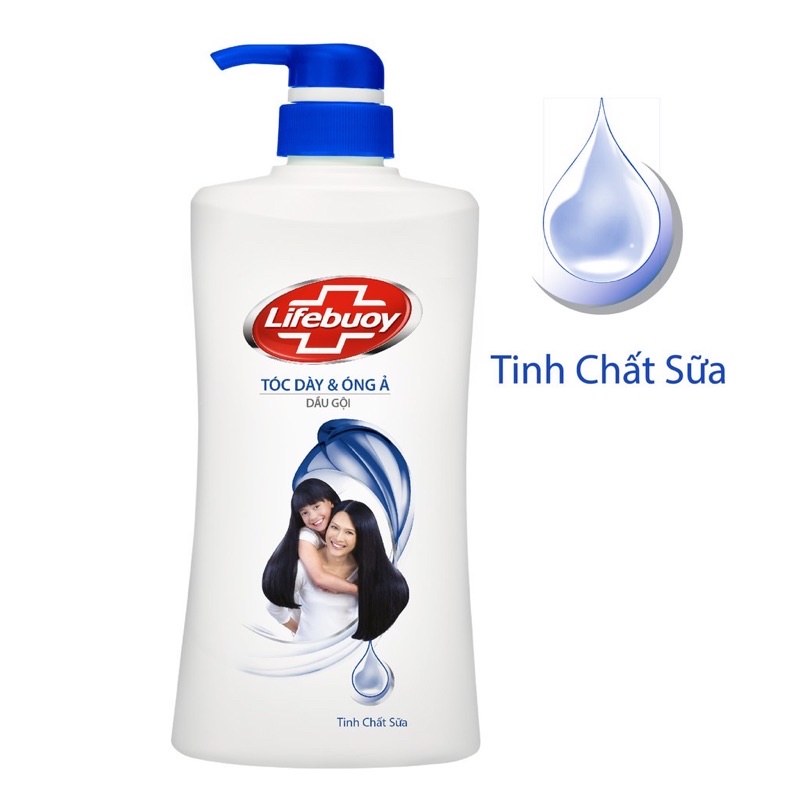 Dầu gội Lifebuoy chai 640g tóc dày óng ả