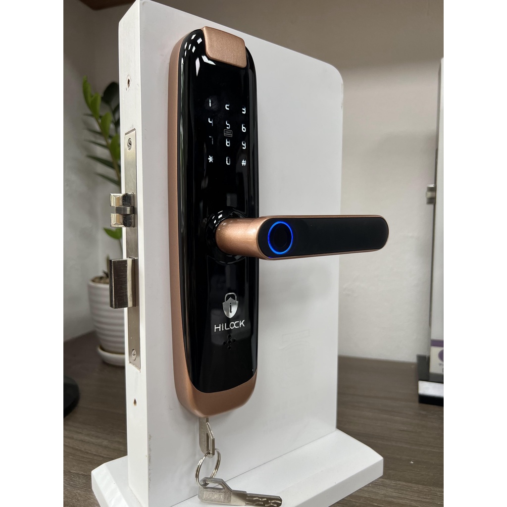 Khóa cửa vân tay thông minh HL X6 mở khóa vân tay, thẻ từ, chìa cơ, mật khẩu, cảm ứng. app wifi điện thoại