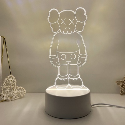 Đèn Led 3D Cổng sạc USB nhân vật hoạt hình BEARBRICK