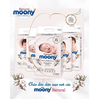 Bỉm Moony Natural  quầ  nôi địa Nhật M46/L36/xl/32