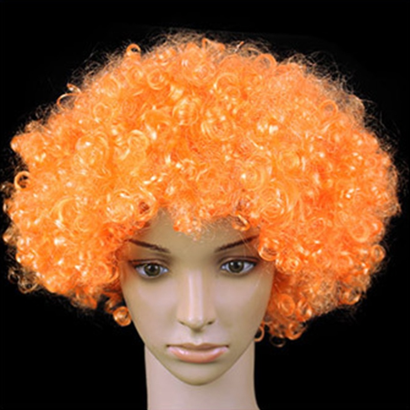 Tóc giả xoăn hóa trang chú hề có đèn LED nhiều màu sắc