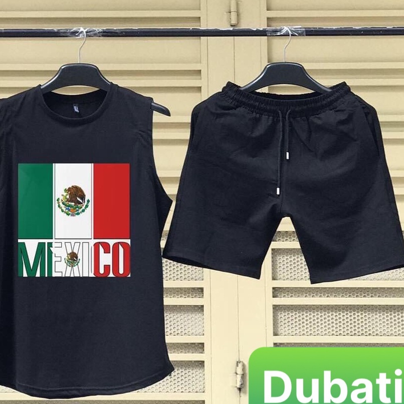 SET BỘ BA LỖ THỂ THAO MEXICO, ĐỒ BỘ THỂ THAO NAM VẢI LỤA SIÊU THOÁNG MÁT CAO CẤP - DUBATI FASHION