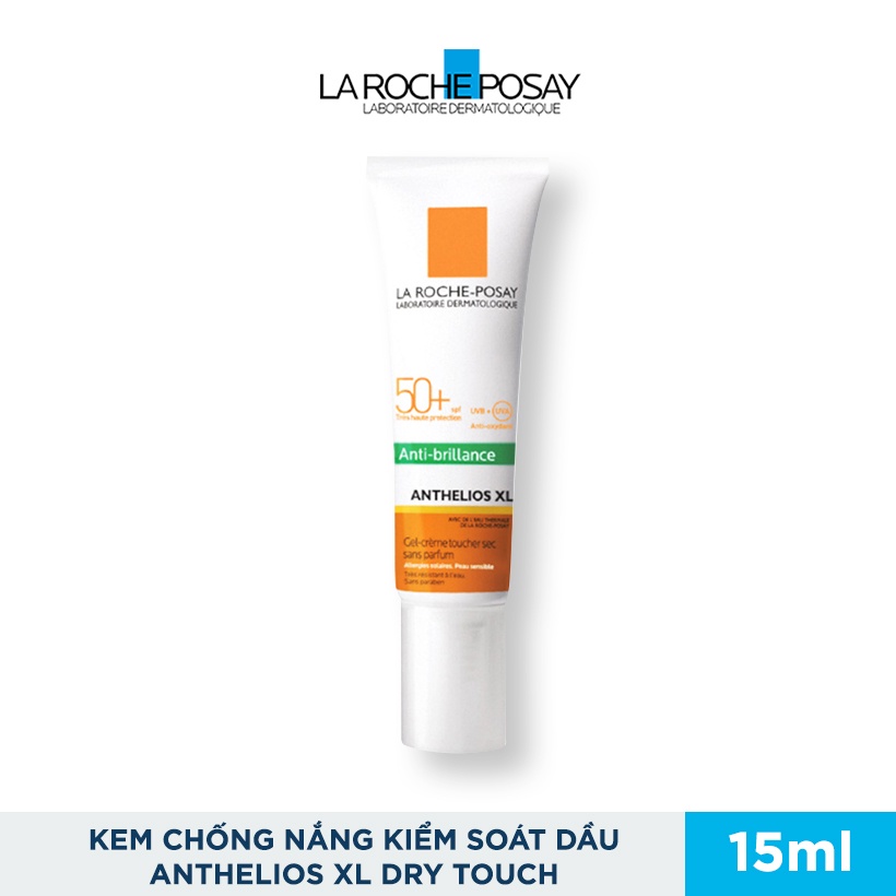 Kem chống nắng không màu kiểm soát dầu La Roche-Posay Anthelios XL 15ml