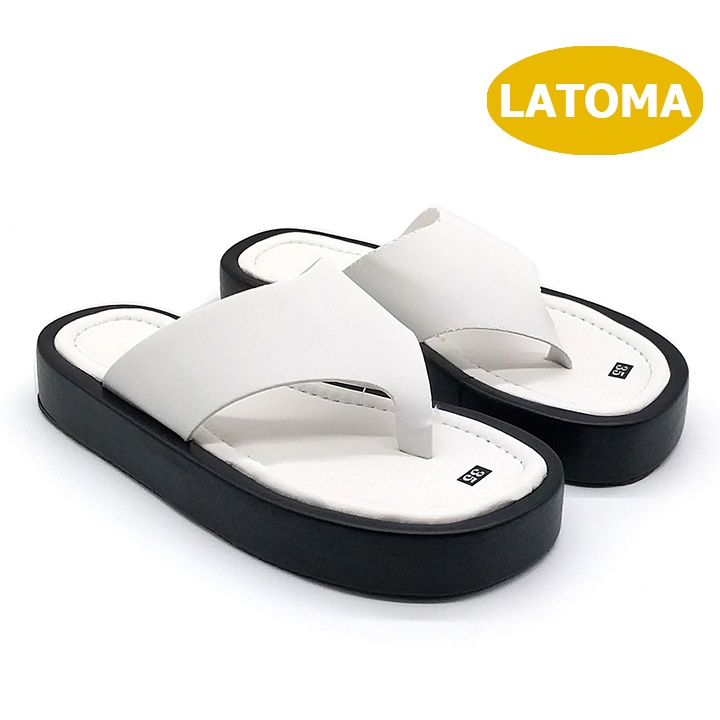 Dép xỏ ngón kẹp nữ cao 3 phân siêu nhẹ êm chân thời trang Latoma TA7521 (Nhiều màu)