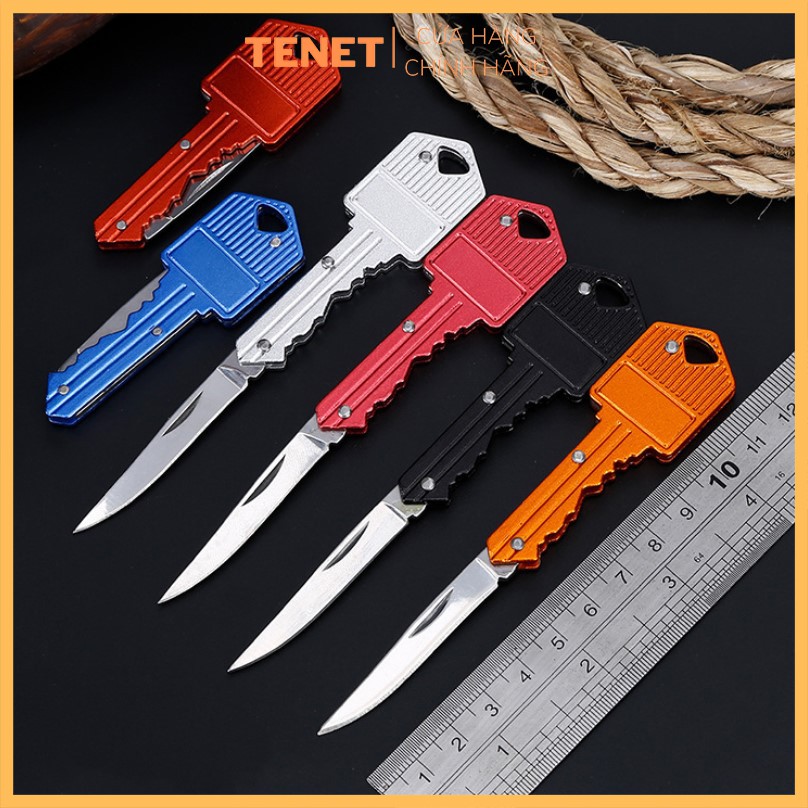 Móc chìa khóa kèm dao mini nhỏ gọn tiện dụng - TENET