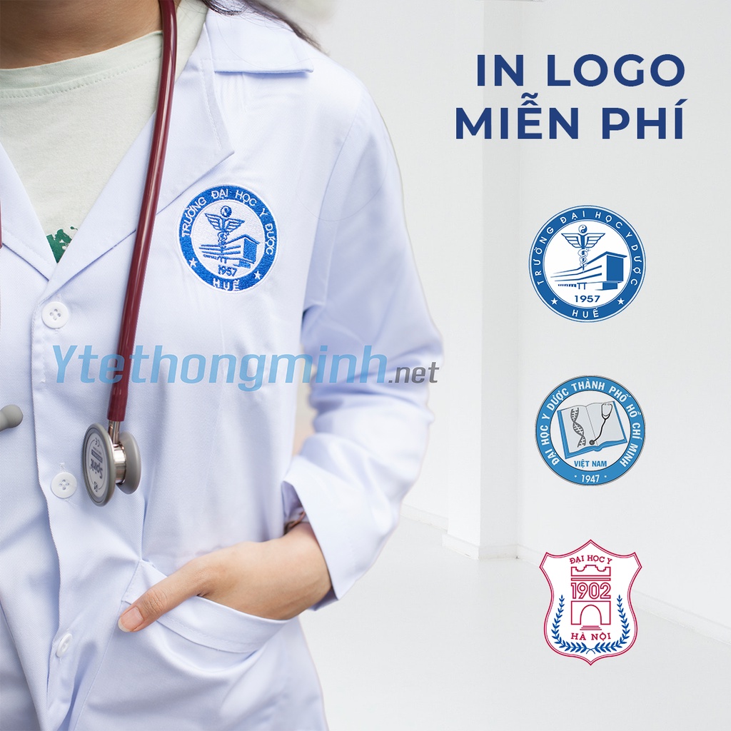 Áo blouse nam nữ theo size in logo/tên theo yêu cầu miễn phí vải kaki co giãn cao cấp