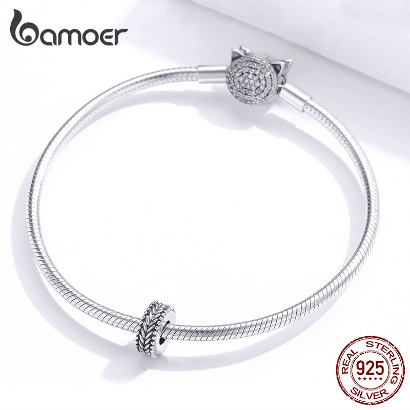 Hạt Trang Sức Bamoer Bằng Bạc 925 Dùng Làm Vòng Tay DIY