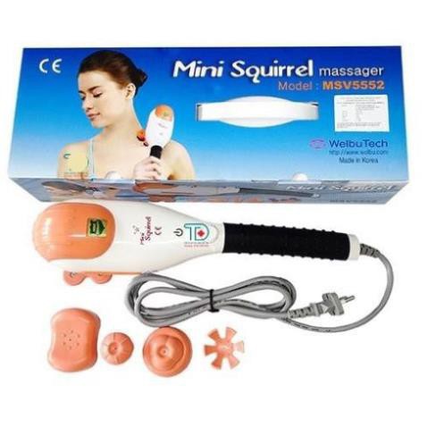 Máy Massage toàn thân 5 đầu chức năng cầm tay Hàn Quốc Mini Squirrel