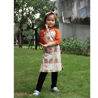 Áo dài cách tân trẻ em thương hiệu HaleeKidz, dành cho bé gái (vải Hàn Quốc) của Hồng Hạnh