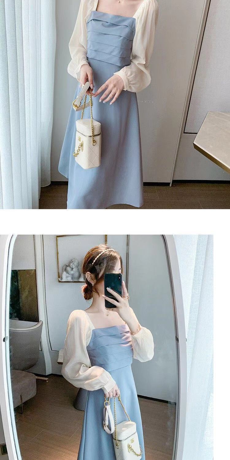 Dress2021New High-End Temperament Skirt Women's Long Sleeve Gentle Look Fairer Slimming Little Fairy Skirt Fashion | BigBuy360 - bigbuy360.vn