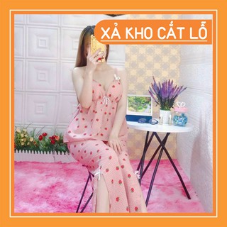 Đồ bộ nữ mặc nhà kate lụa áo 2 dây mặc thoáng mát