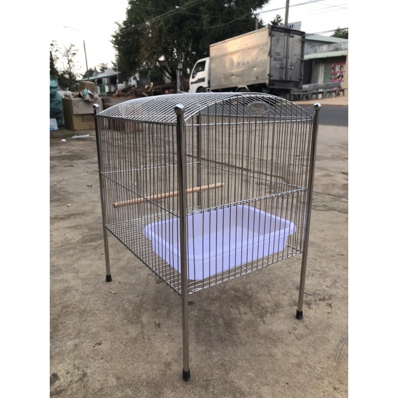 Lồng inox tắm chim