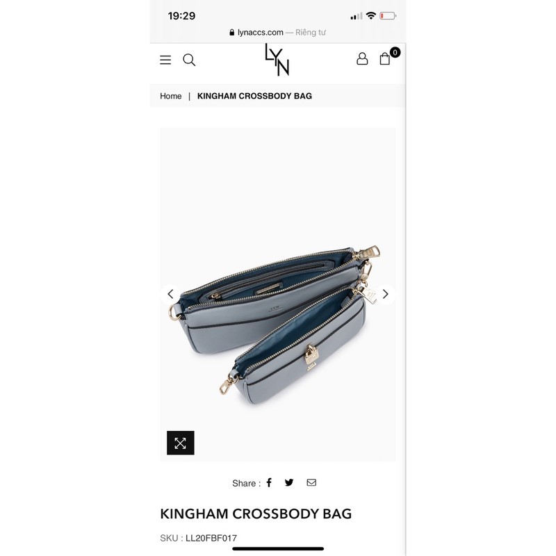 Túi  LYN KINGHAM CROSSBODY BAG đeo chéo