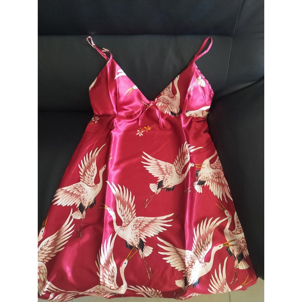 [Sẵn Hàng]♥️Set Bộ Đầm,Váy Ngủ Hạc 2 Màu(ảnh thật)Size M,L,XL