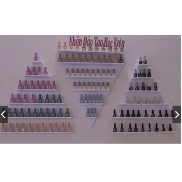 KỆ SƠN NAIL TREO TƯỜNG TAM GIÁC SIÊU ĐẸP, CHẮC CHẮN