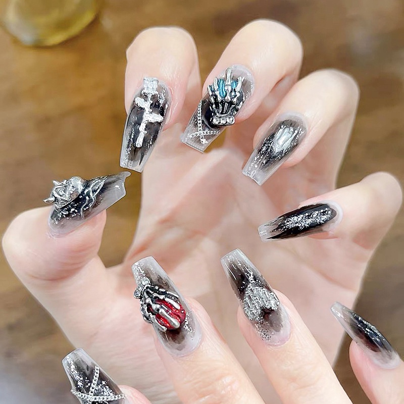 Charm kim loại  giá rẻ chủ đề halloween, chaảm đầu lâu, bàn tay, mặt nạ cá tính nhiều mẫu độc lạ - Album 1