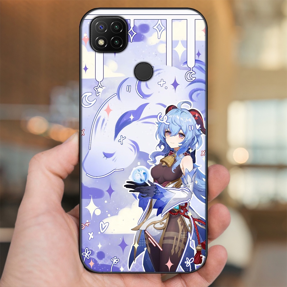 Ốp lưng Xiaomi Redmi 9C viền đen in hình Ganyu Genshin Impact
