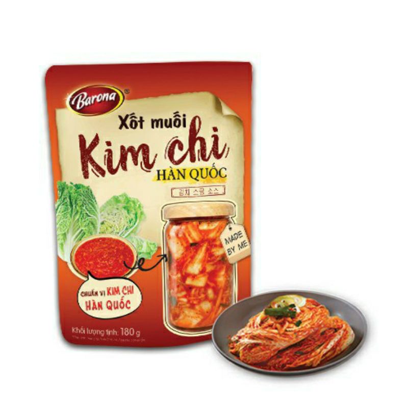 xốt muối kim chi hàn quốc barona gói 180g xốt làm kim chi