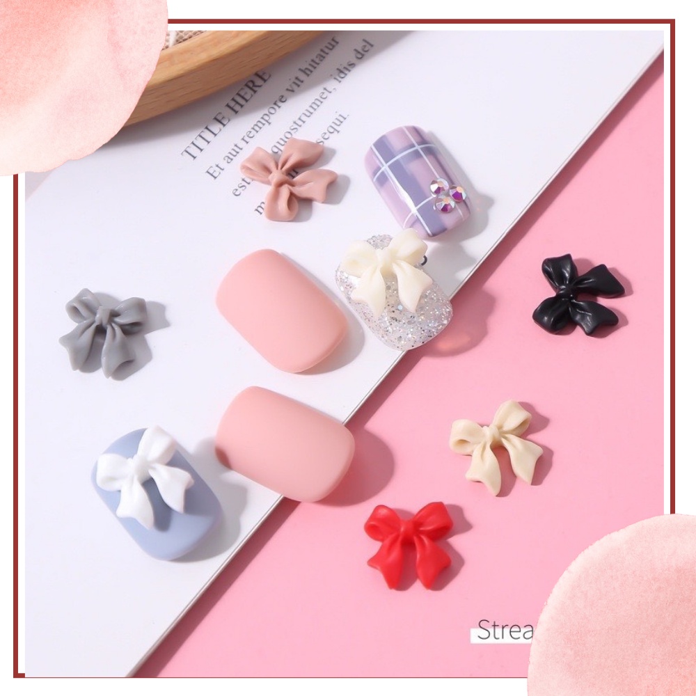 Charm Nơ Phụ Kiện Trang trí móng
