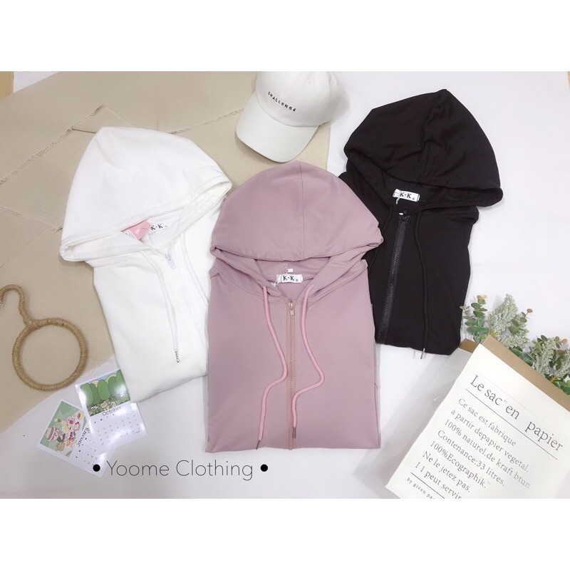 Áo khoác hoodie có túi mũ khóa[ẢNH THẬT TẠI SHOP]