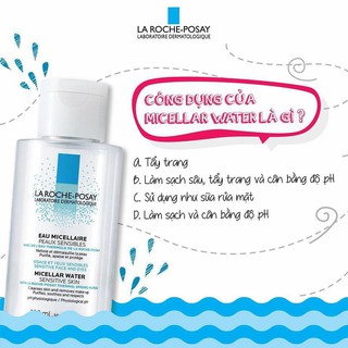 Nước tẩy trang La Roche Posay 50ml