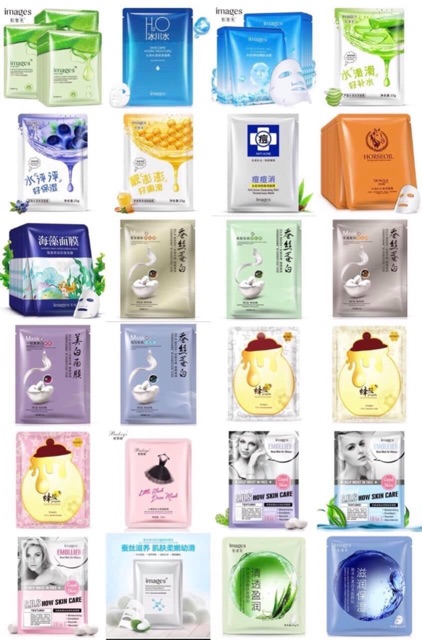 COMBO 50 MIẾNG MẶT NẠ NỘI ĐỊA TRUNG (MIX NHIỀU LOẠI)- MASK NỘI ĐỊA TRUNG